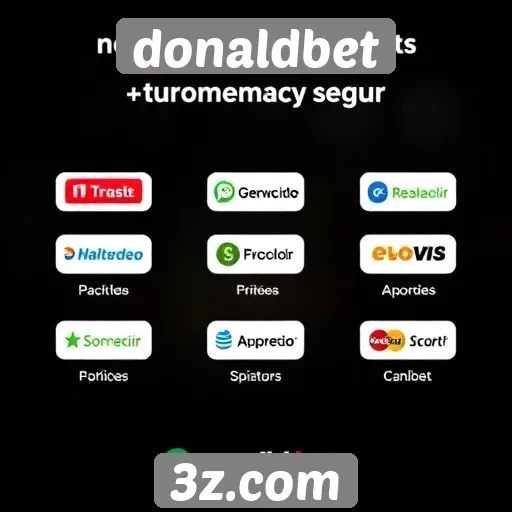 Métodos de pagamento aceitos no donaldbet